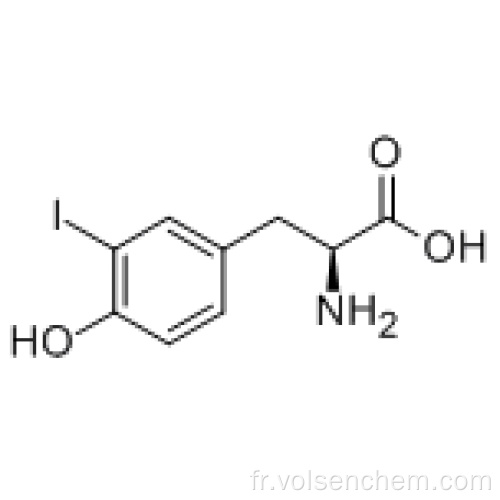 (S) -2-Amino-3- (4-hydroxy-3-iodophényl) Propanoic Acid (CAS 70-78-0)